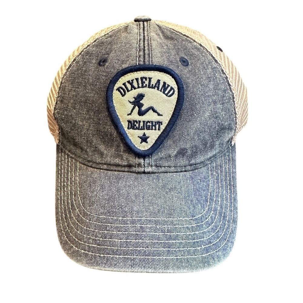 Dixieland Delight Nashville Legacy Trucker Dad Hat Snapback Gray Tan